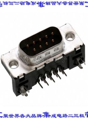 ID09P33E4GX00LF 连接器9POS插头公引脚2排D-Sub通孔直角