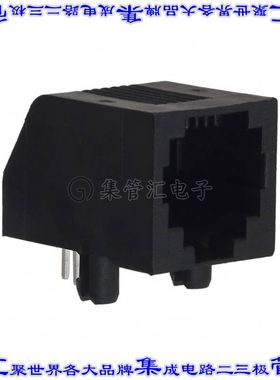 5555165-2 接插件连接器CONN MOD JACK 6P4C R/A UNSHLD