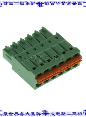 KD0610500000G 端子块连接器6POS插头母插口3.5mm绿色自由悬挂