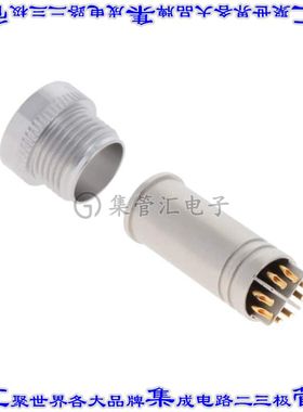 858-XL8-10TRLS4 圆形连接器8POS插座公形引脚焊杯镀金自由悬挂