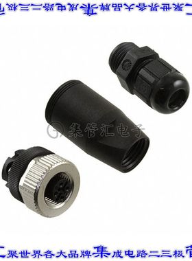 1430381 圆形连接器4POS插座母插口螺钉铜合金自由悬挂