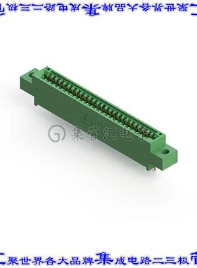 345-026-542-604 卡边缘连接器26POS母头2.54mm绿色镀金