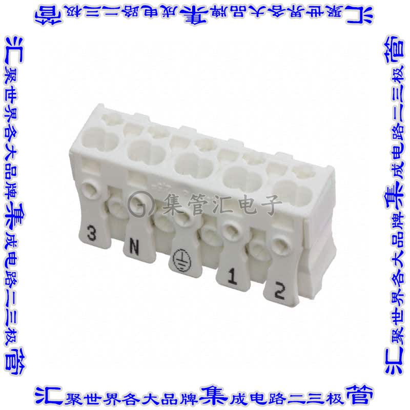 LK 980-01 RZ/ 5 BD 3 N PE 1 2 接插件连接器CONN LUMINAIRE 5PO