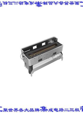 G97V25312HR 卡边缘连接器50POS母头2排0.6mm黑色镀金