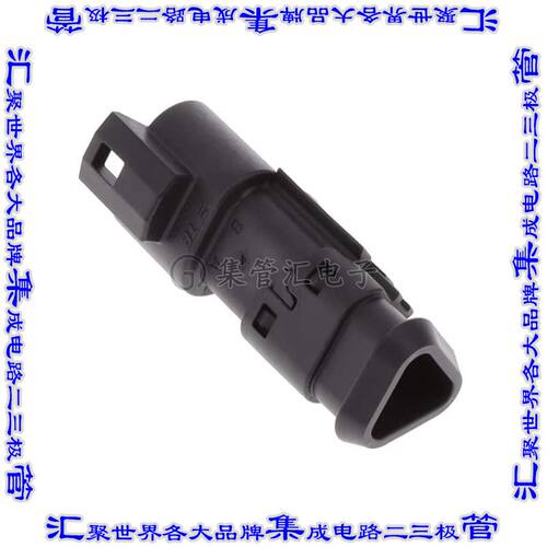 DT04-3P-TN82 矩形连接器外壳3POS插座2排公形引脚黑色自由悬挂