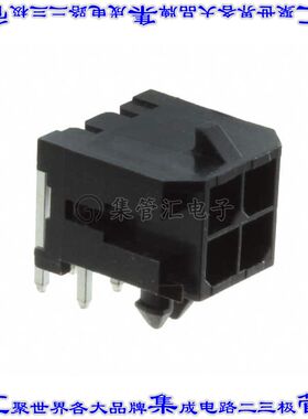 10132449-0421GLF 针座连接器4POS接头2排3mm公形插针通孔直角锡
