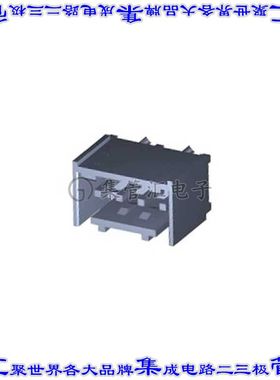 2-647127-4 针座连接器4POS接头3.96mm公形插针通孔直针锡