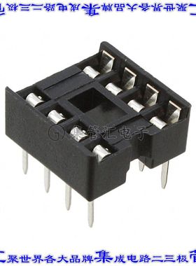 ED08DT 连接器IC插座DIP 7.62mm插口8(2 x 4)位置锡通孔