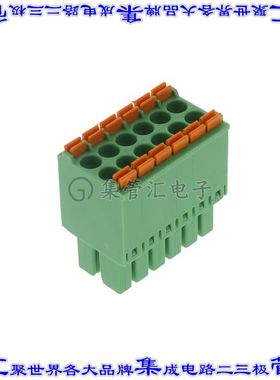 NL12105200G0G 端子块连接器12POS插头母插口2排3.5mm绿色自由悬