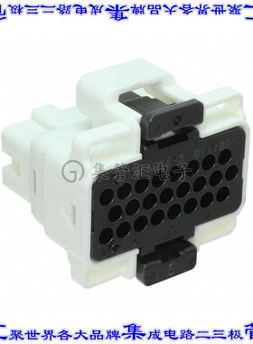 1456016-3 矩形连接器外壳24POS 3排4mm母形插口天然色自由悬挂