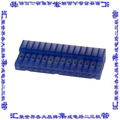 4-640442-4 矩形连接器14POS插座2.54mm母插口蓝色IDC锡自由悬挂
