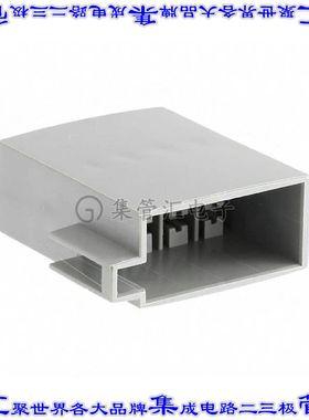 106455-3 矩形连接器外壳8POS插头2排5mm公形引脚灰色自由悬挂