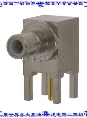 414026-3 同轴连接器SMB插座公插针焊接50欧姆通孔直角