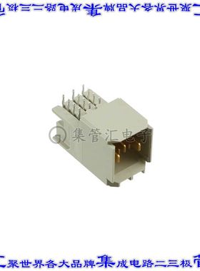 5223962-1 背板连接器3POS接头公型刀片板边缘通孔直角灰色