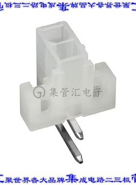 1586043-2 针座连接器2POS接头2排公形插针通孔直角锡