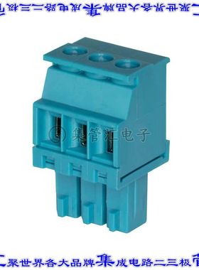 TBP03P4-350-02BE 端子块连接器2POS插头母插口3.5mm蓝色自由悬挂