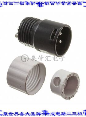 AAA3MBWWLP 圆形连接器3POS插座公形引脚焊杯银自由悬挂