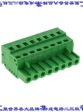 11418.1 端子块连接器8POS插头母插口5mm绿色自由悬挂