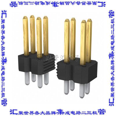 77313-124-40LF 针座连接器40POS分离式2排2.54mm公形插针通孔直