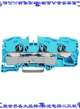 2016-1304 端子块连接器3POS馈通式12.0mm蓝色6-20AWG