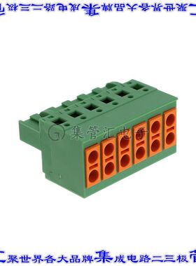 1713871 端子块连接器6POS插头母插口5mm绿色自由悬挂