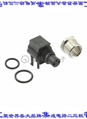 2-2172068-2 圆形连接器3POS插座母插口焊接镀金面板安装通孔直角