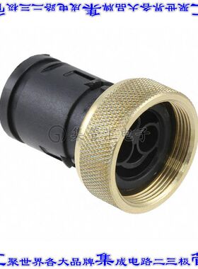 100283-1 圆形连接器2POS插头外壳用于母插口黑色自由悬挂耦合螺