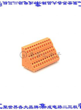 1764990000 线对板连接器12POS接线端子3排5.08mm通孔45角度带板