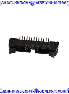 MHR-26-HUAS 针座连接器26POS接头2排2.54mm公形插针通孔直角镀金