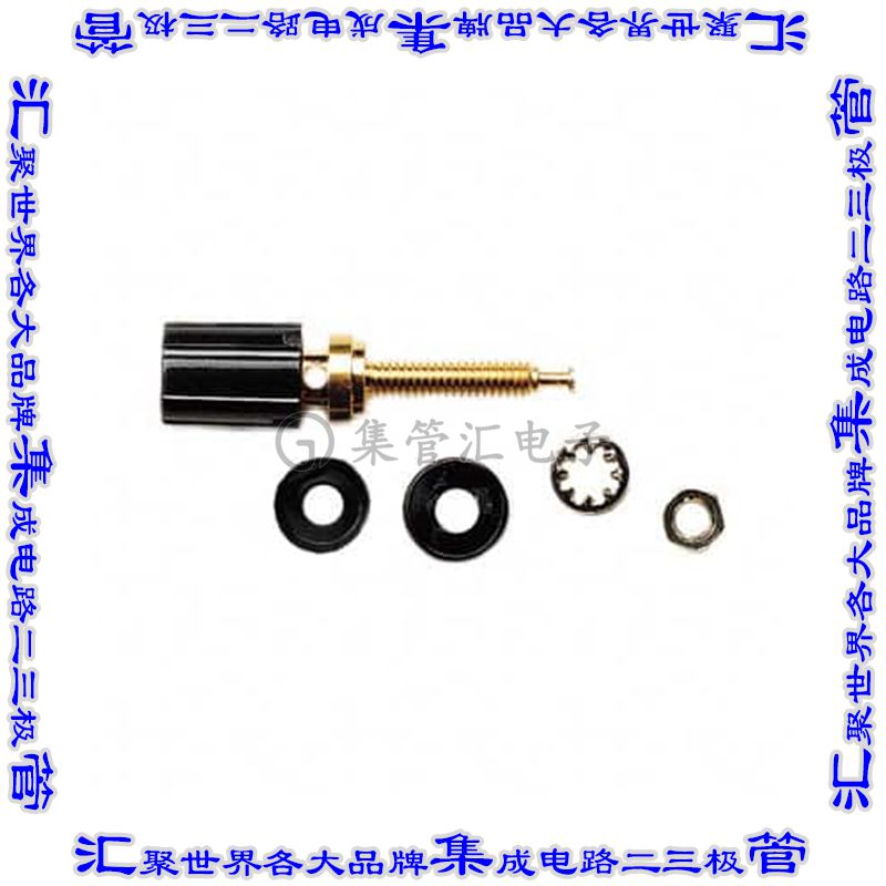 3750-0 接插件连接器CONN BIND POST KNURLED BLACK
