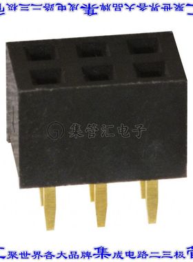 NPPN032AFCN-RC 针座连接器6POS插座2排2mm母形插口通孔直针镀金
