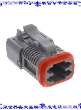 IT06-4S-000-N 矩形连接器外壳4POS插头2排母形插口灰色自由悬挂