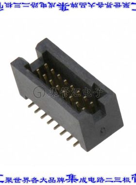 M50-4900845 针座连接器16POS接头2排1.27mm公形插针表贴SMD镀金