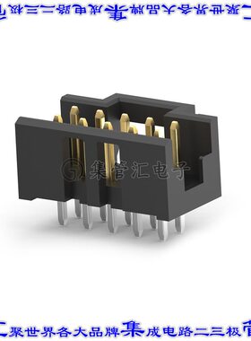 1-2823408-0 针座连接器10POS接头2排2mm公形插针通孔直针镀金