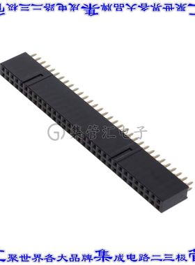 10153301-32211LF 背板连接器64POS叠通式2排2.54mm通孔黑色