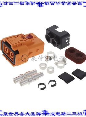 ELPA2W16 矩形连接器2POS插头16mm母插口橙色压接自由悬挂