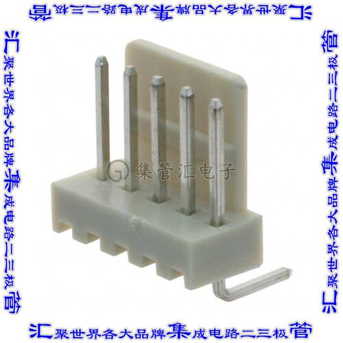 SWR25X-NRTC-S05-RB-BA 针座连接器5POS接头2.54mm公形插针通孔直