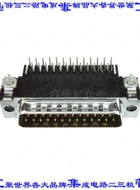 5747834-4 连接器25POS插头公引脚2排D-Sub通孔直角