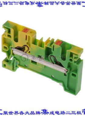PSL 4/2A GNYE 端子块连接器2POS接地地面6.1mm绿色黄色10-21AWG