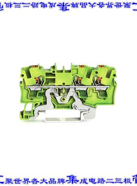 2204-1307 端子块连接器3POS接地地面6.2mm绿色黄色10-20AWG