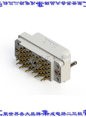 516-038-520-302 背板连接器38POS插头公母9排3.81mm通孔灰色