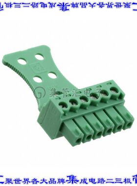 1767694 端子块连接器6POS插头母插口3.81mm绿色自由悬挂