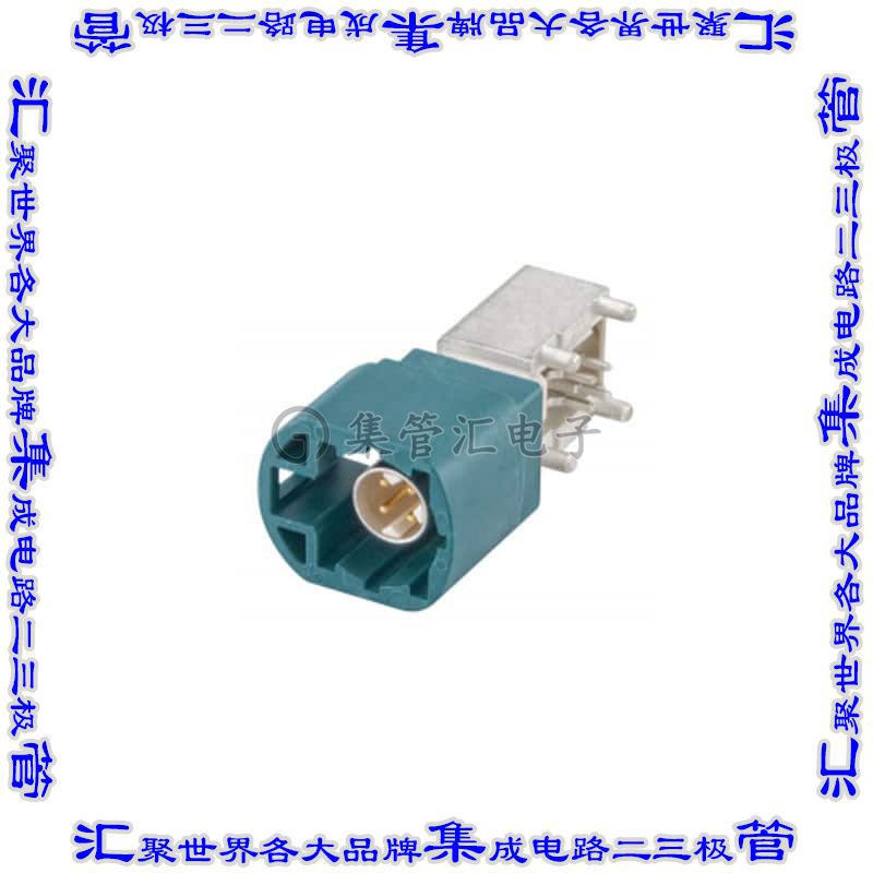 D4S20D-40MA5-Z 同轴连接器插头公引脚焊接100欧姆通孔直角