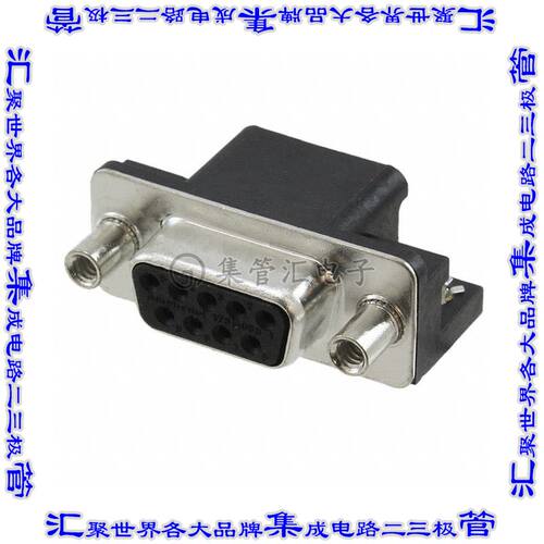 L17SM209SB64T 连接器9POS插座母插口2排D-Sub表面贴装直角