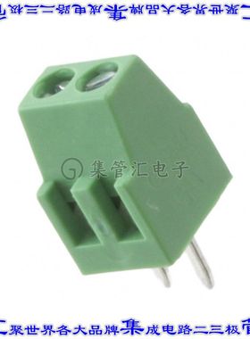 OSTVN02A150 线对板连接器2POS接线端子2.54mm通孔水平带板