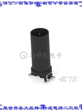 254188-E 圆形连接器4POS插头公引脚焊接孔眼镀金表面贴装