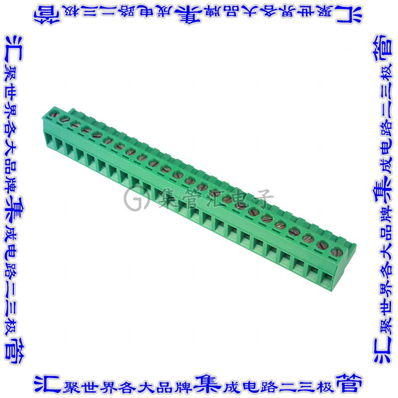 EDZ950/24 端子块连接器24POS插头母插口5.08mm绿色自由悬挂