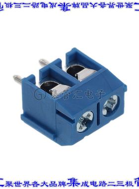 EM366002 线对板连接器2POS接线端子5mm通孔水平带板