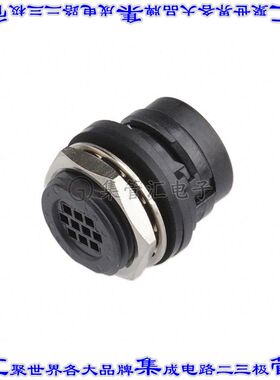 HR30-7R-10PC(31) 圆形连接器10POS插座外壳用于公插针黑色面板安