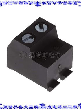 TY0201000000G 端子块连接器2POS无罩接头的插头5mm黑色自由悬挂